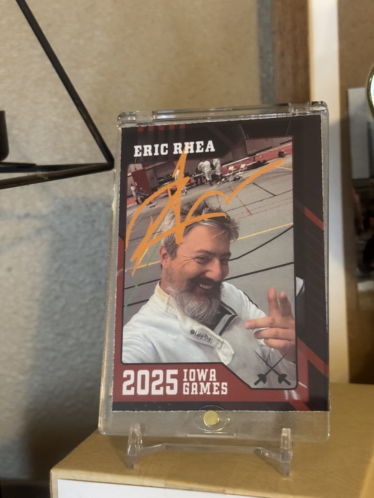 Playing card featuring Eric Rhea, made in 2025