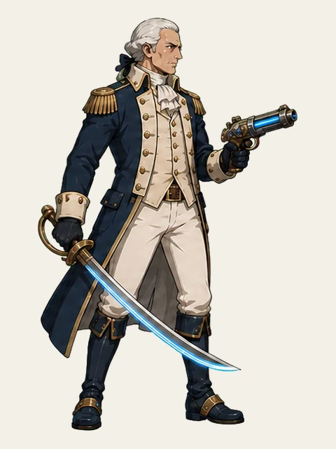 George Washington in the original game artwork.