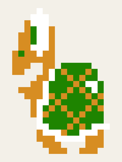 Retro Koopa Troopa in the original game artwork.