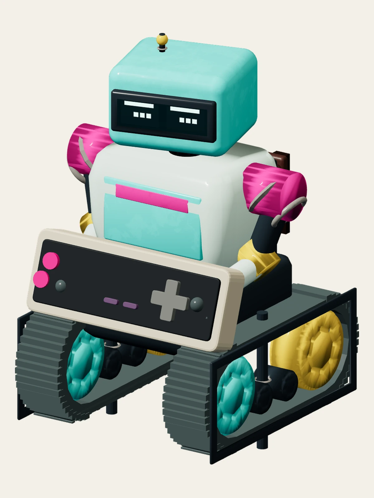 Explorer Robot Gamer in the original game's character animation lab.