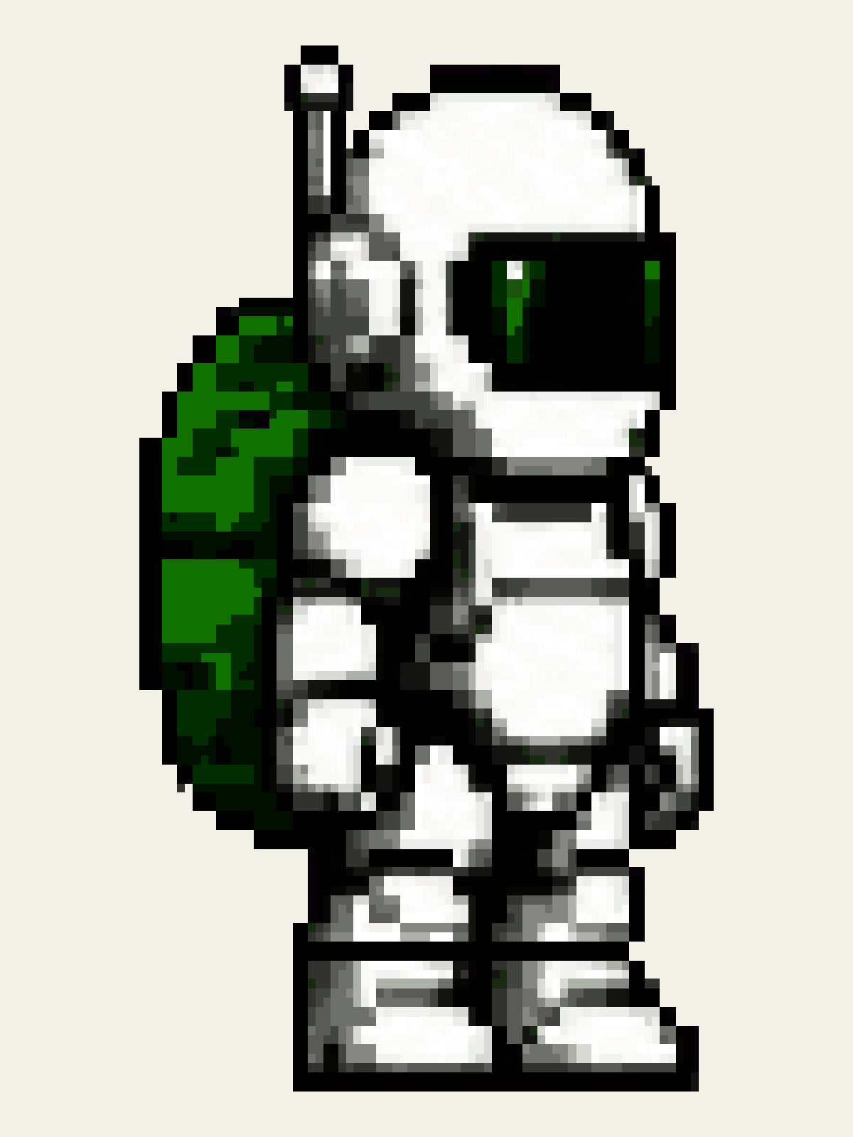 Helmet Trooper in the original game's character animation lab.