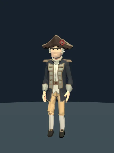 Paul Revere source-derived portrait.