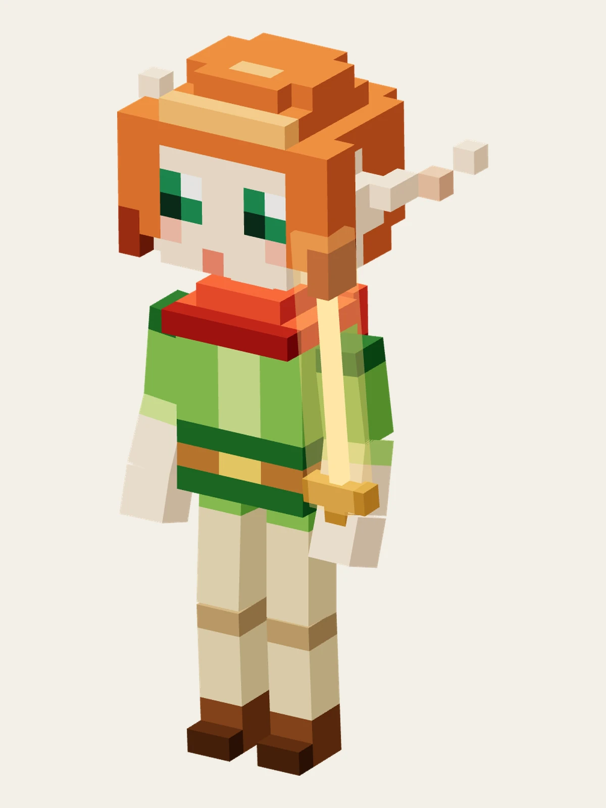 Wood-elf apprentice in the original project artwork.