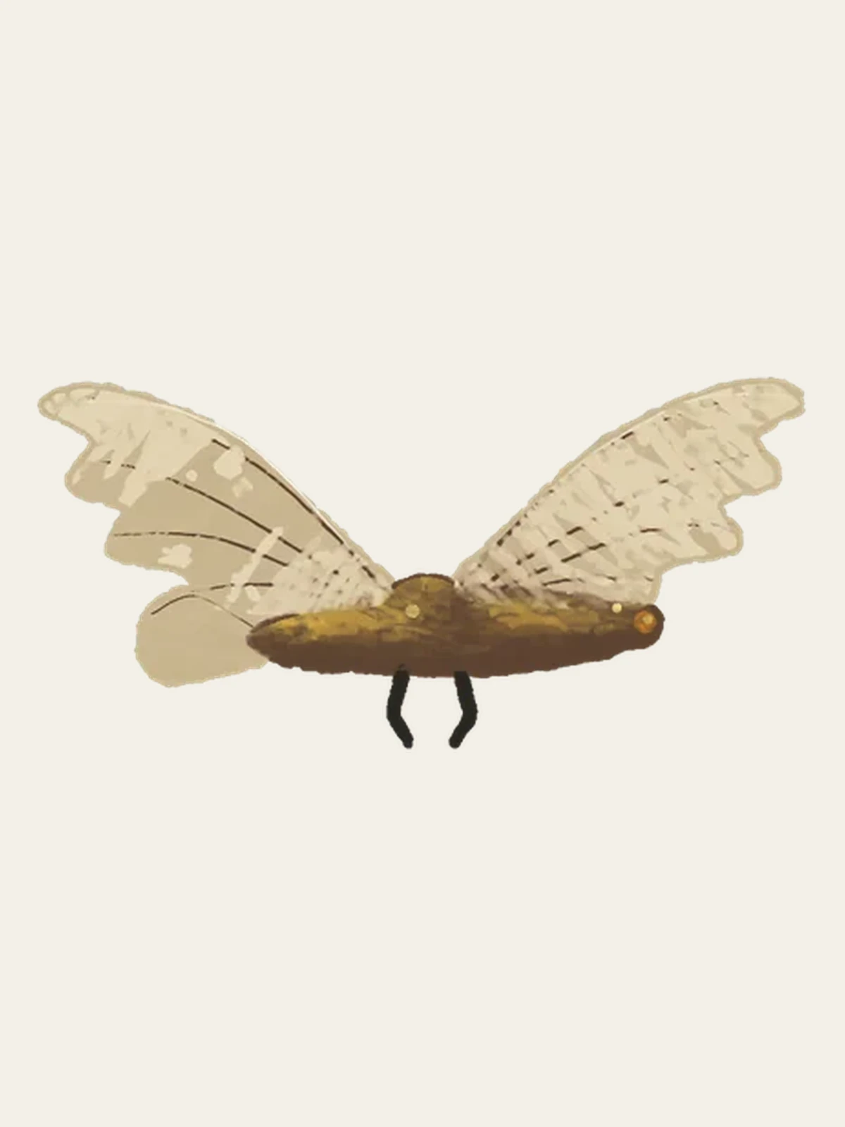 Linen-winged ornithopter in the original project artwork.
