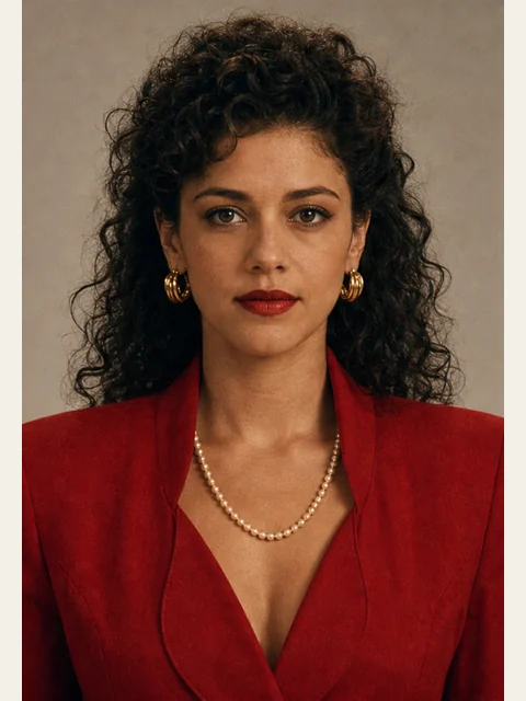 Mara Vasquez in a single portrait panel from the existing character reference.