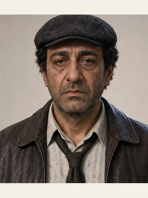 Unnamed Taxi Driver in a single portrait panel from the existing character reference.