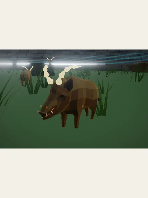 Tusk Boar in an existing Starlight Menagerie gameplay image.