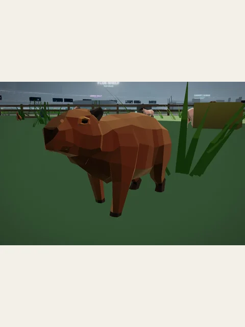 Earth Capybara in an existing Starlight Menagerie gameplay image.