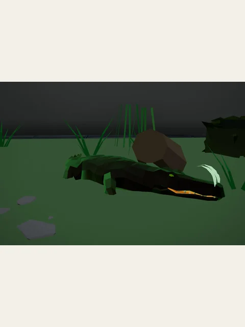 Reedjaw Crocodile in an existing Starlight Menagerie gameplay image.