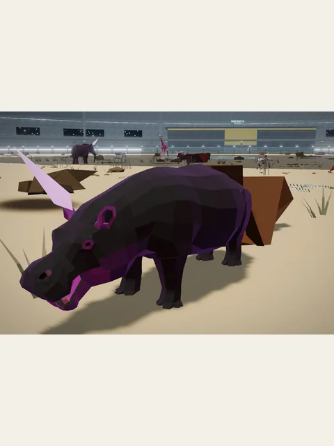 Mire Hippo in an existing Starlight Menagerie gameplay image.
