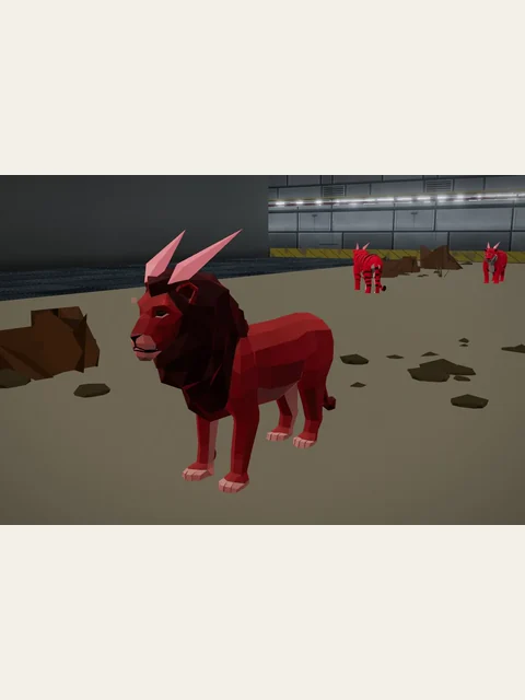 Crown Lion in an existing Starlight Menagerie gameplay image.