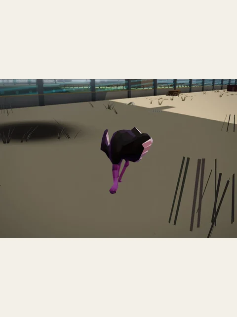 Strider Ostrich in an existing Starlight Menagerie gameplay image.