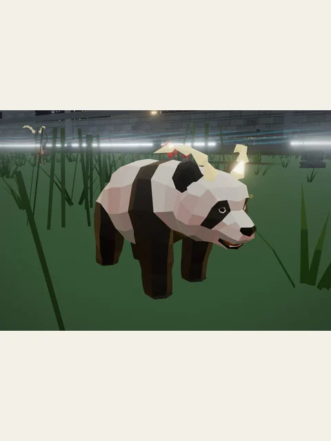Lantern Panda in an existing Starlight Menagerie gameplay image.