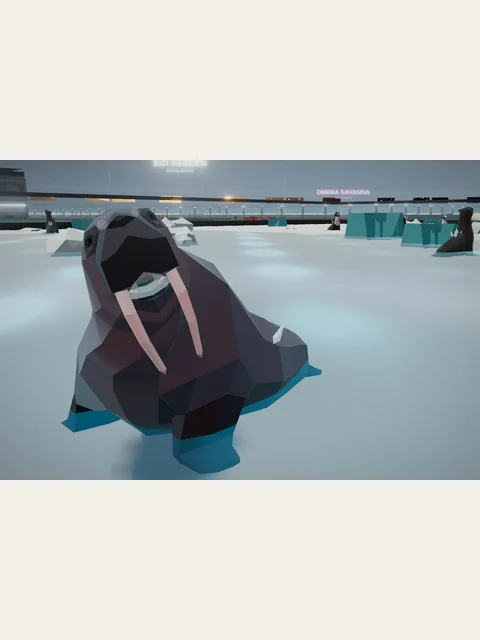 Frost Walrus in an existing Starlight Menagerie gameplay image.