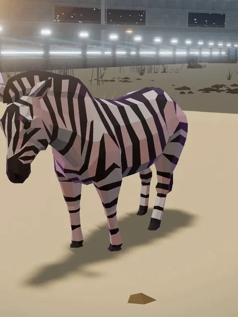 Prism Zebra in a Starlight Menagerie creature render.