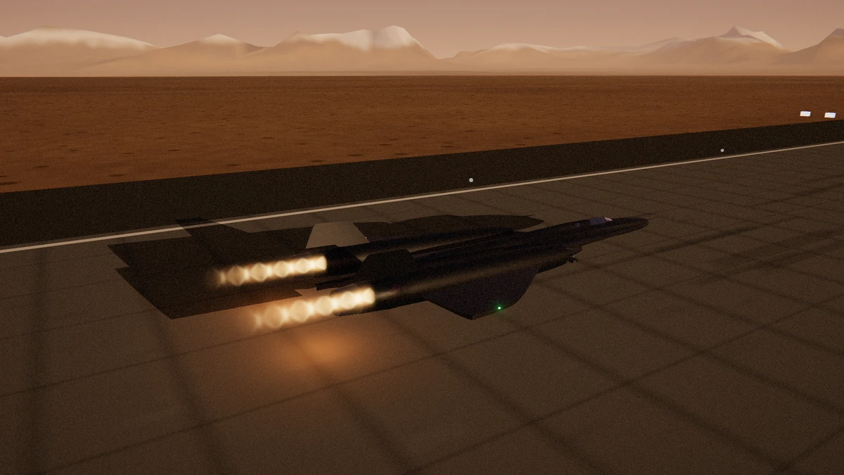 SR-71 Blackbird captured from the game.