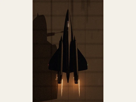 SR-71 Blackbird captured from the game.