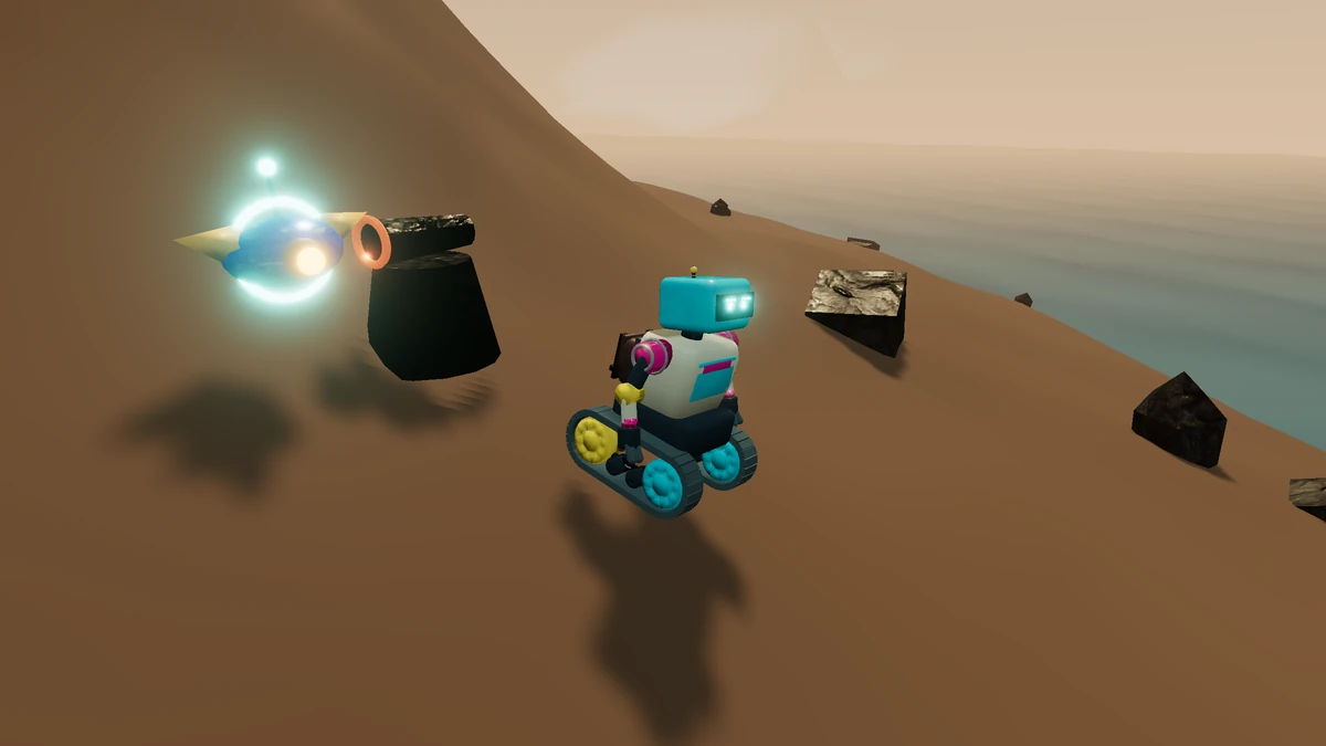 The Caldera Lookout field marker in IslandLab V4.1.