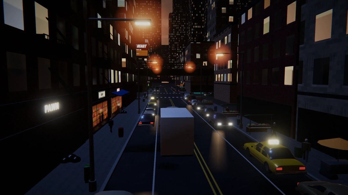 Market Street captured from the game.