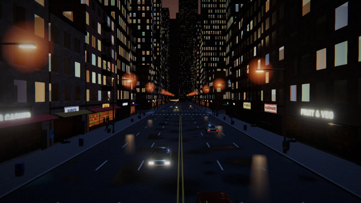 Traffic Avenue captured from the game.