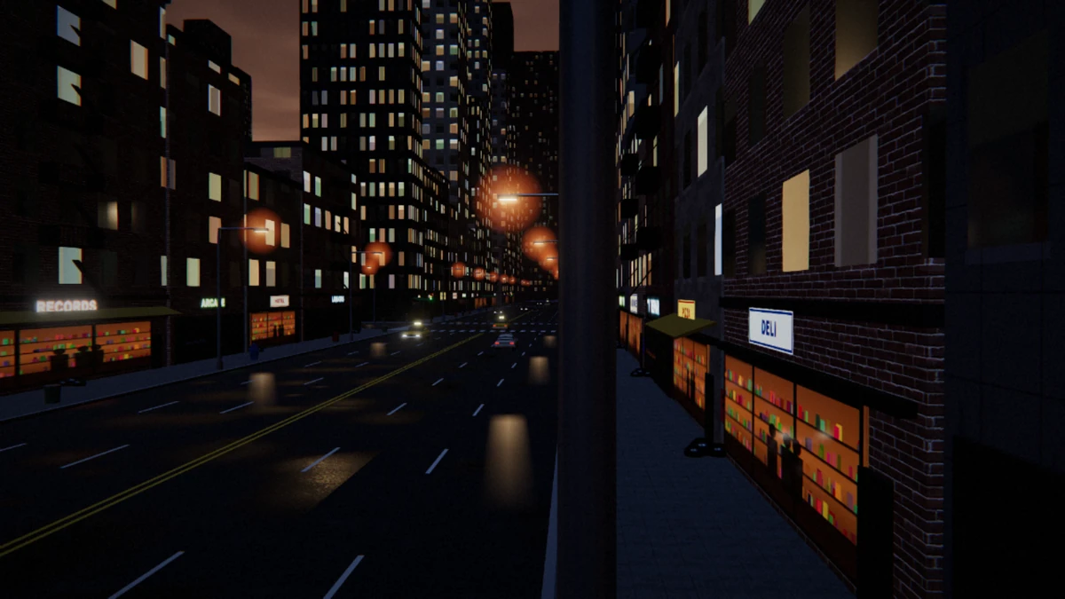 Traffic Avenue captured from the game.