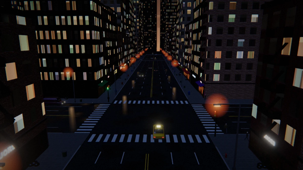 Traffic Avenue captured from the game.