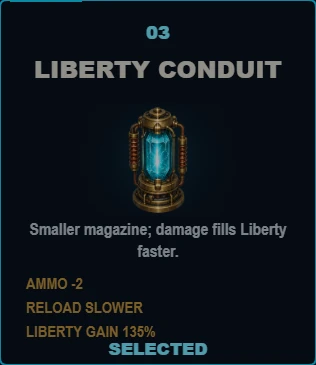 LIBERTY CONDUIT in the native foundation loadout renderer.