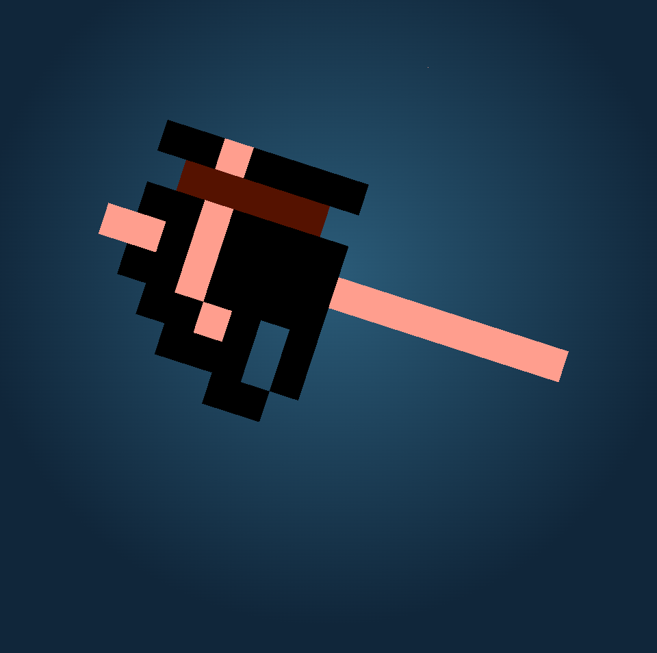 The Retro Hammer in Mario Walker’s native animation lab.