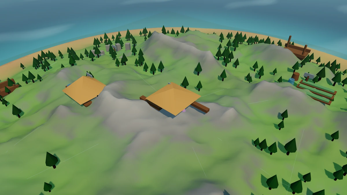 Central Camp in the Island V2 landscape.
