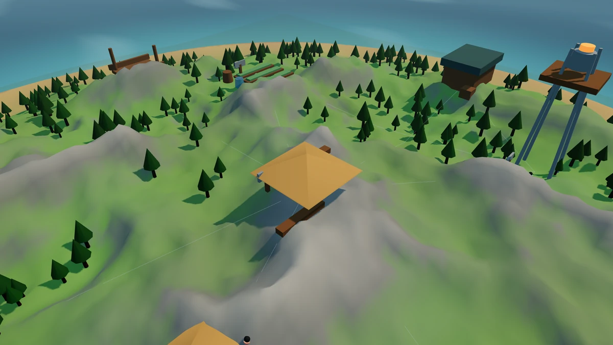 Central Camp in the Island V2 landscape.