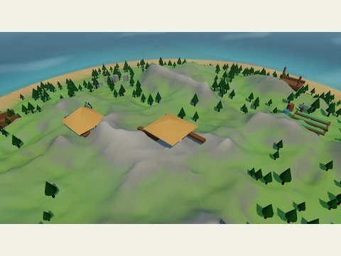 Central Camp in the Island V2 landscape.