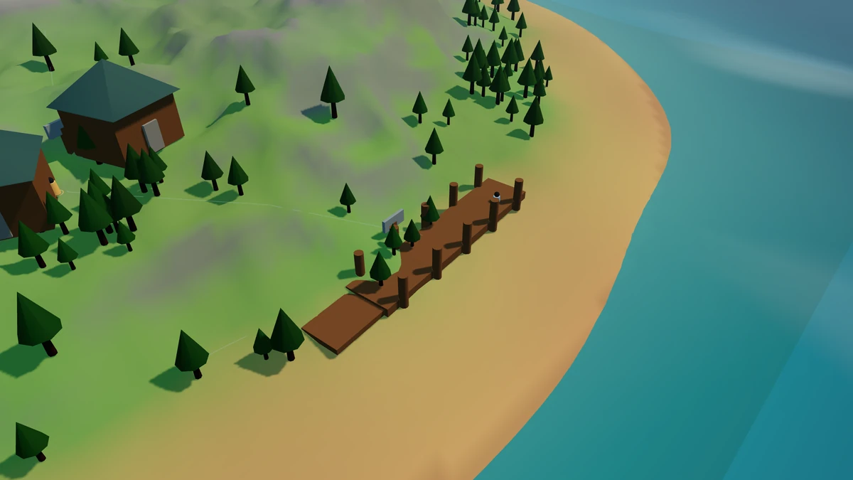 South Dock in the Island V2 landscape.