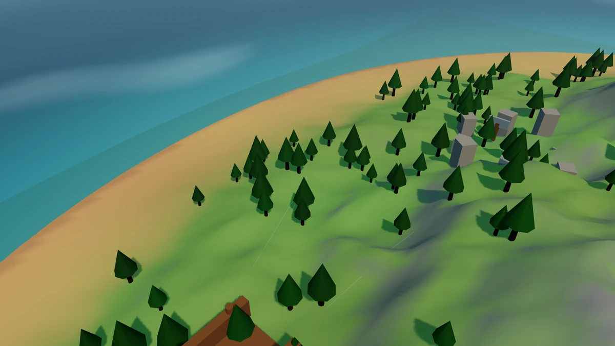West Beach in the Island V2 landscape.