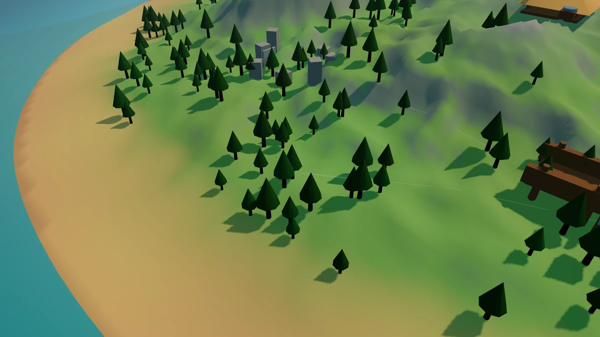 West Beach in the Island V2 landscape.