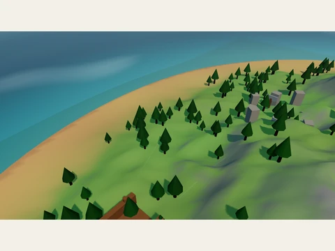 West Beach in the Island V2 landscape.