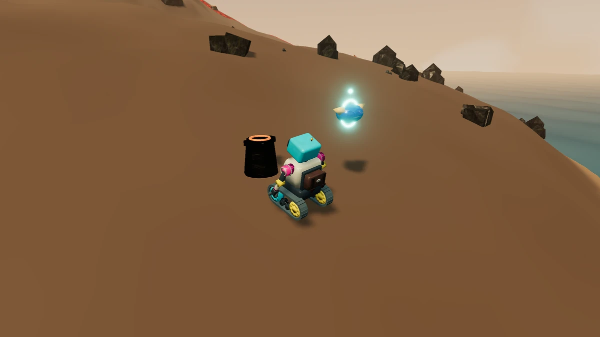 The Cinder Dock field marker in IslandLab V4.1.