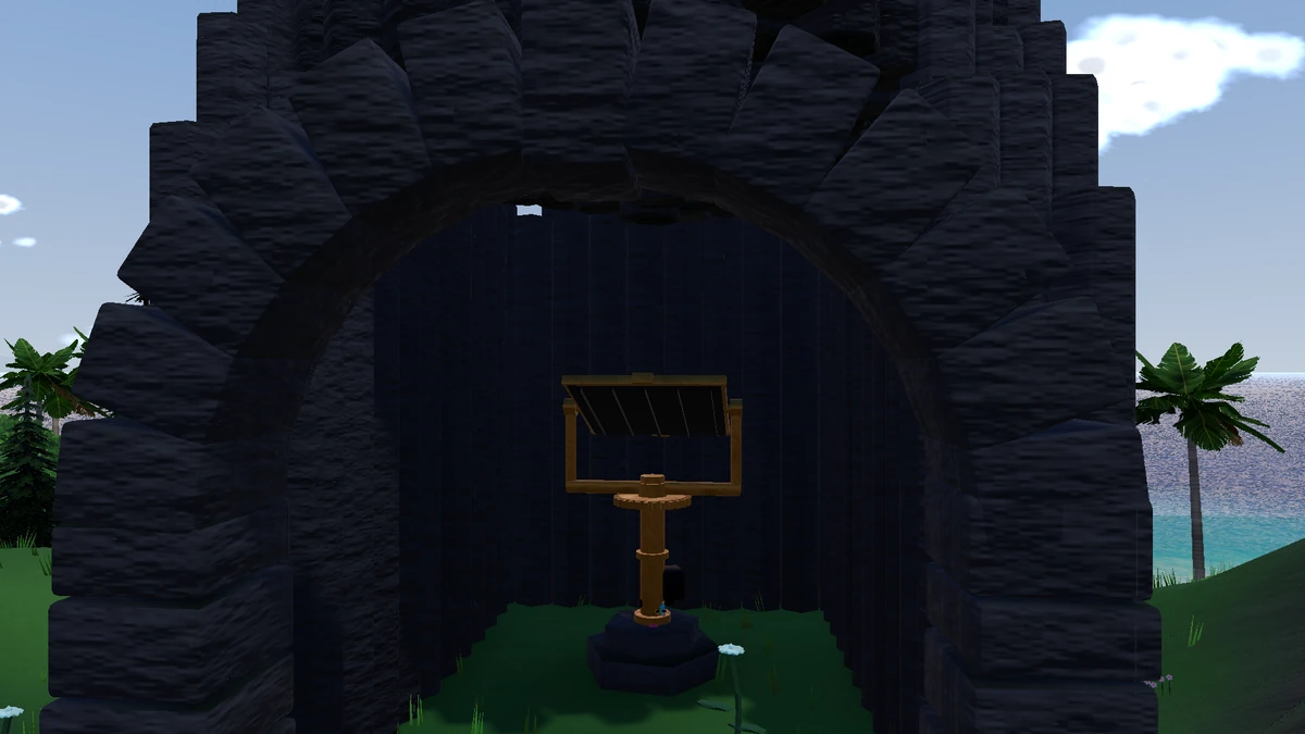 Column Hall in the Lumen Reach game scene.
