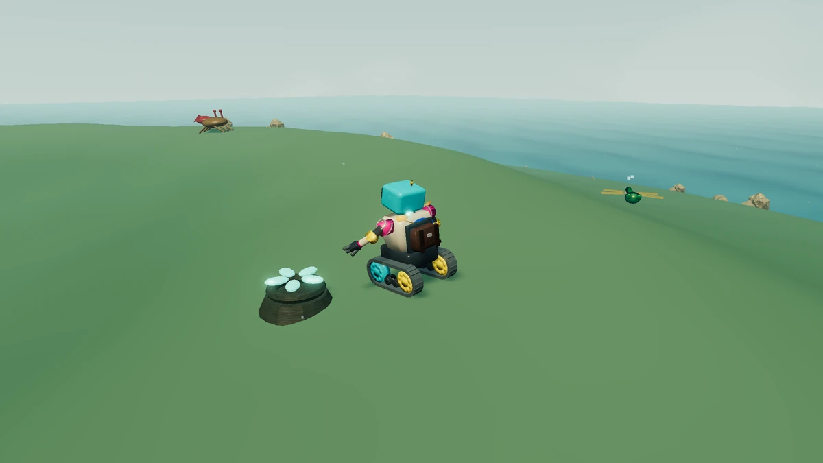 The Glass-Shell Bed field marker in IslandLab V4.1.