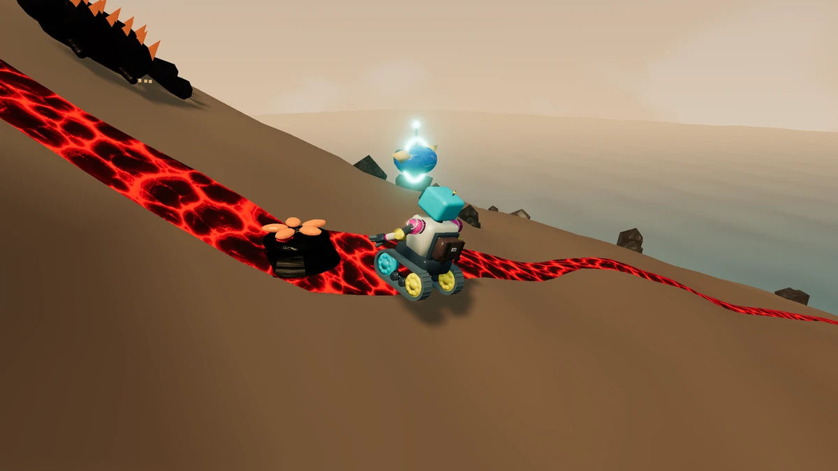 The Heat-Bloom Basin field marker in IslandLab V4.1.