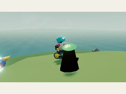 The Old Cedar field marker in IslandLab V4.1.