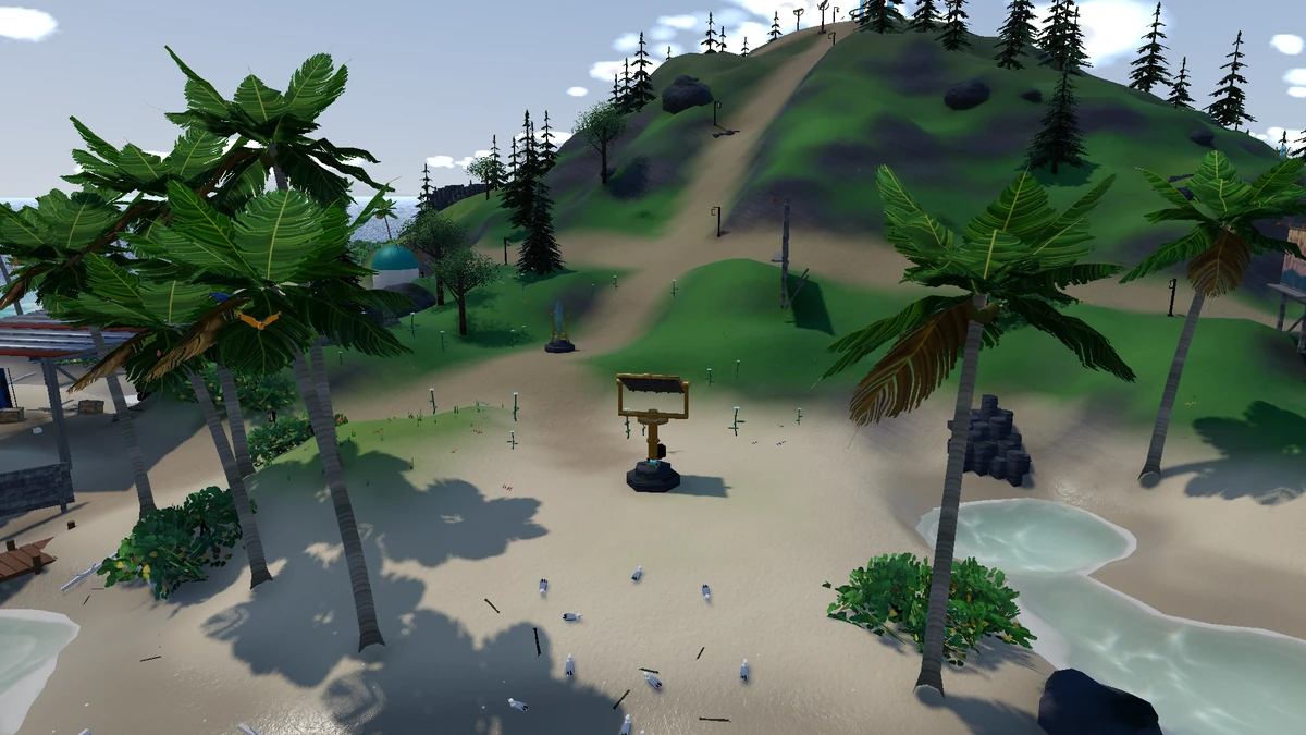 Shore Mirror in the Lumen Reach game scene.