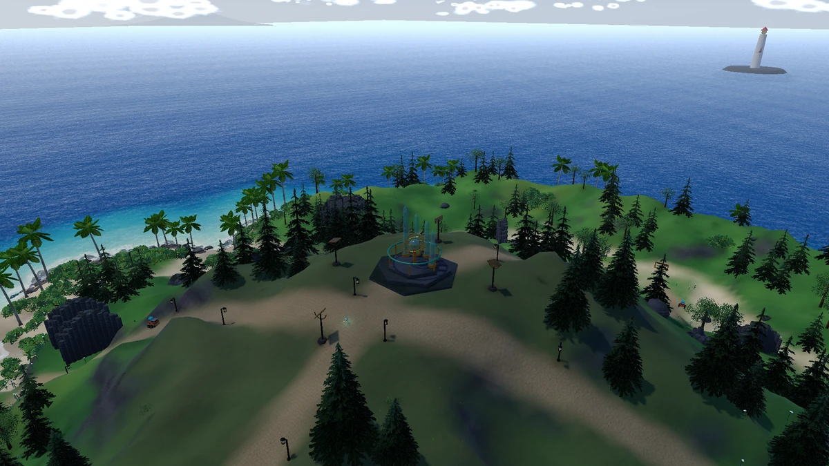 Sun Organ in the Lumen Reach game scene.