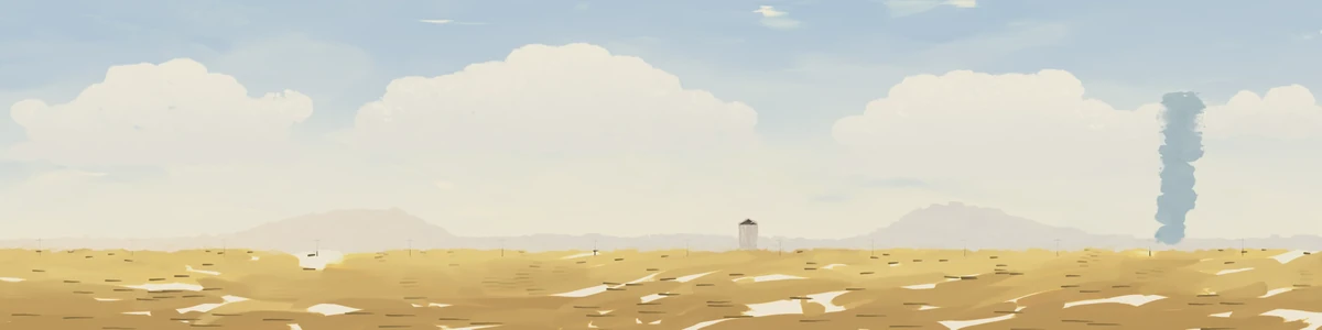 The painted panorama used behind Iron Horse Express.