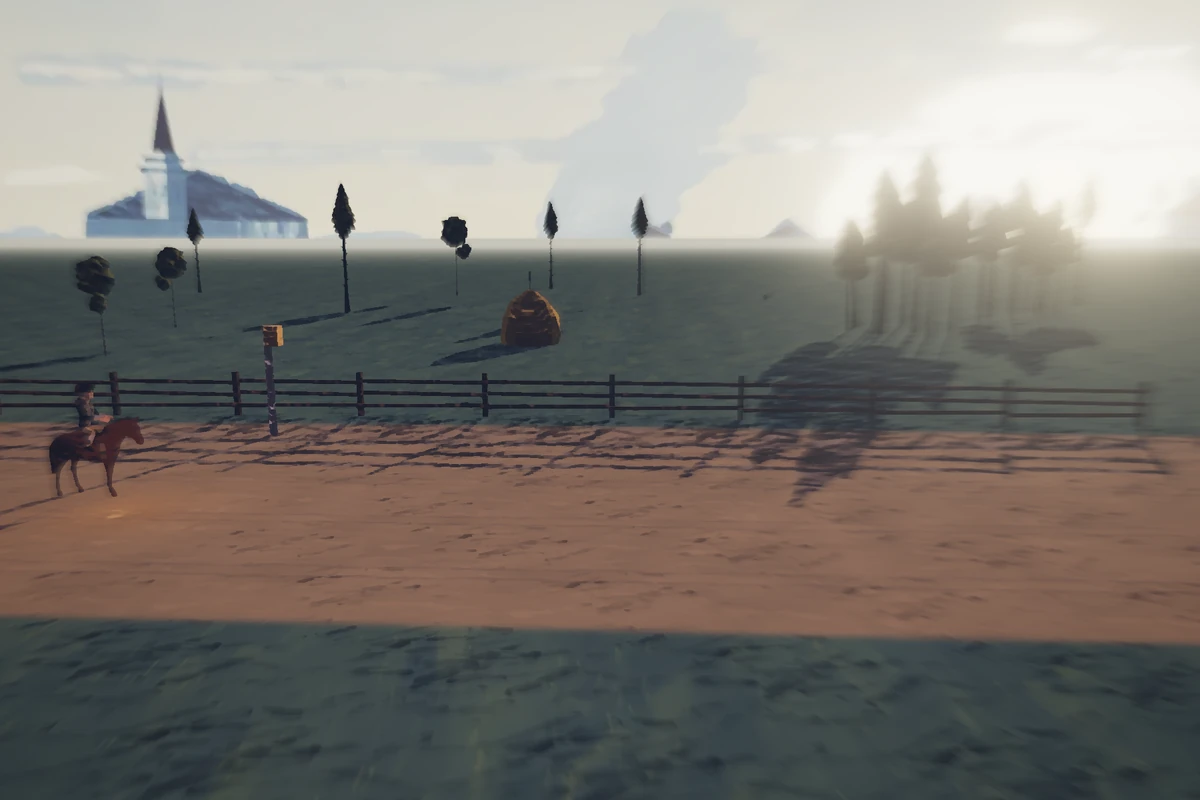 Lexington Green at Dawn in Lantern Run’s native stage.