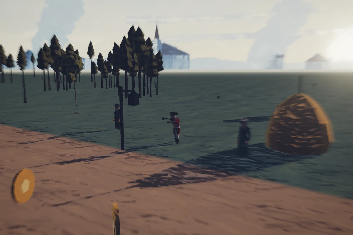 The Regulars rendered with Lantern Run’s native models.