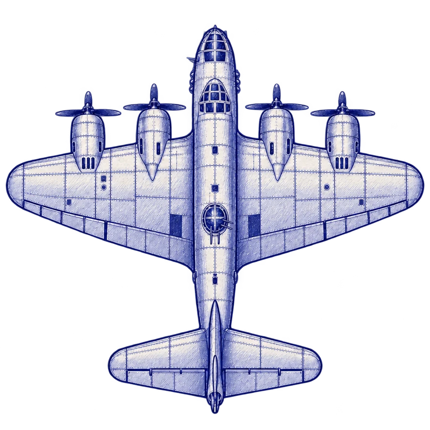 B-17 Flying Fortress, from the Margin Aces aircraft sprite.