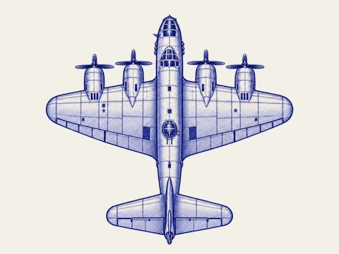 B-17 Flying Fortress, from the Margin Aces aircraft sprite.