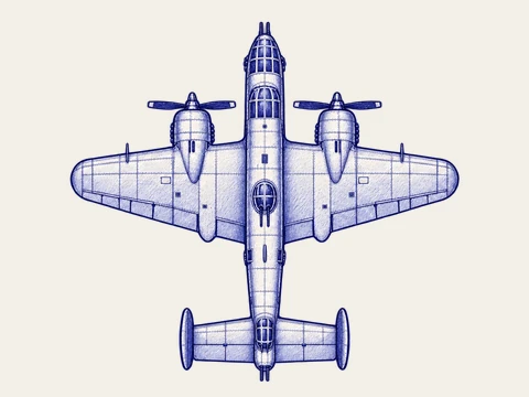 B-25 Mitchell, from the Margin Aces aircraft sprite.