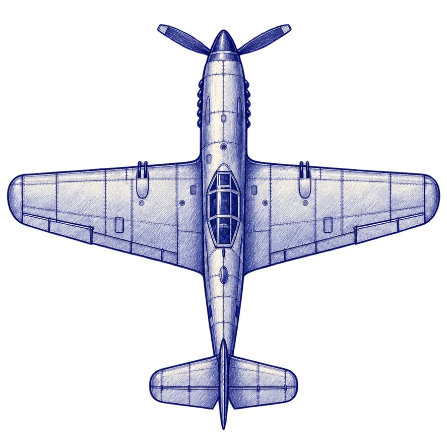 Messerschmitt Bf 109, from the Margin Aces aircraft sprite.