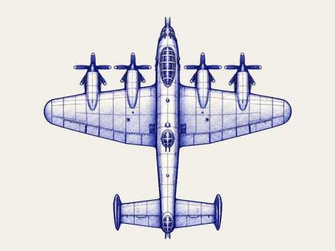 Avro Lancaster, from the Margin Aces aircraft sprite.